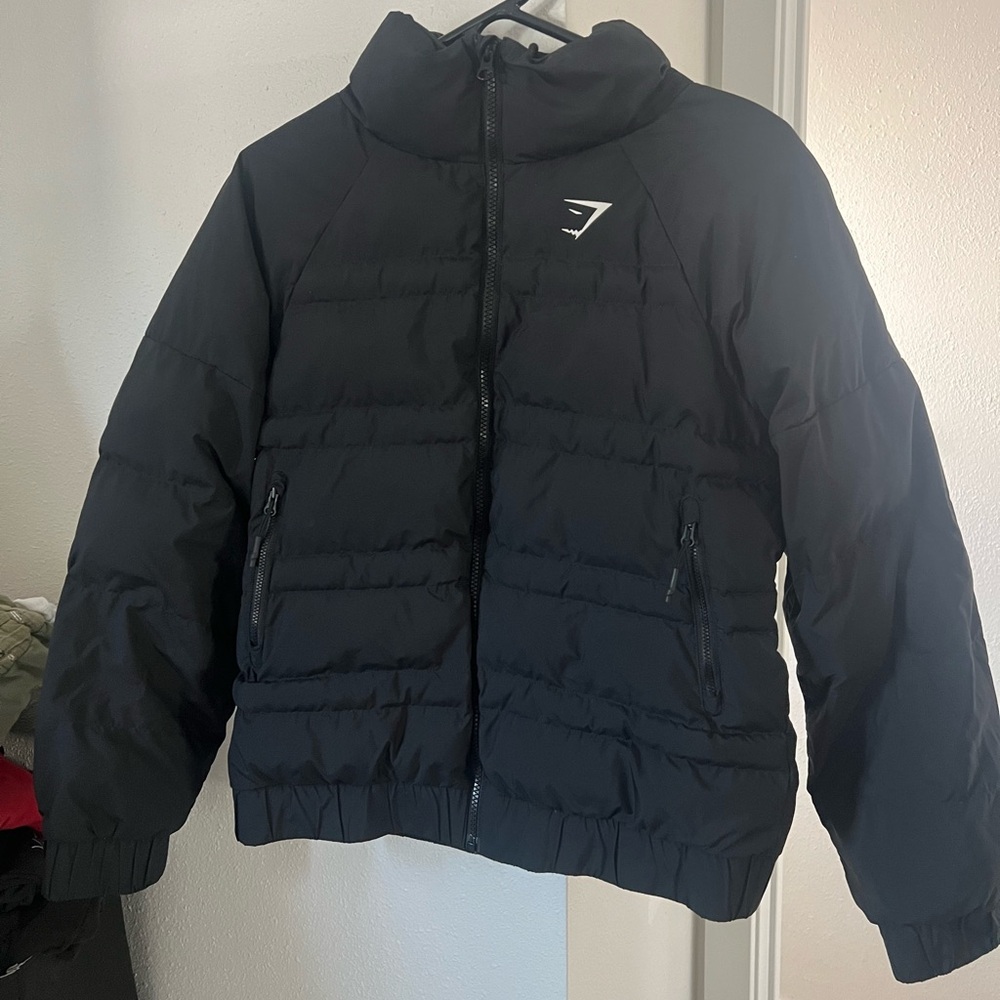 Gymshark Black Kids Puffer Jacket